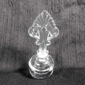 Clear Glass Perfume Bottle with Large Stoppper # 26382